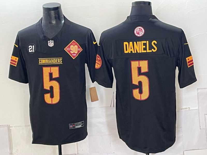 Men Washington Redskins #5 Daniels black Nike Limited NFL Jersey 092403->washington redskins->NFL Jersey